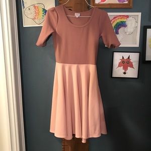 Gorgeous color block LulaRoe Amelia size M
